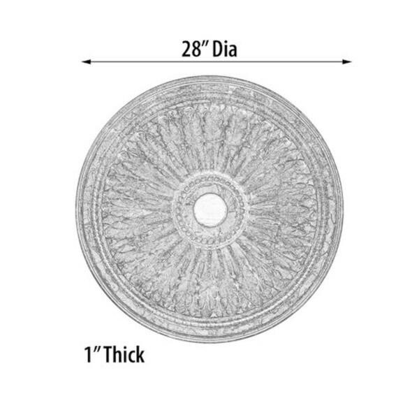 Big look affordable Classic Gilt Chandelier Ceiling Medallion Plastic Art